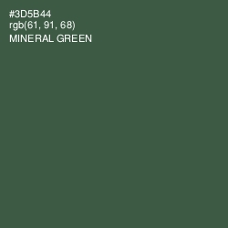 #3D5B44 - Mineral Green Color Image